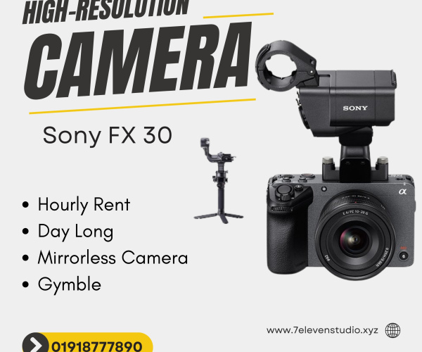 Sony FX30 Rent Hourly
